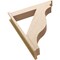 Ekena Millwork 7 1/2-in W x 38-in D x 46-in H Funston Trad Rough Cedar Woodgrain TimberThane Outlooker, Primed Tan OUTUR075X38X46FST04RCPR - alternate 3